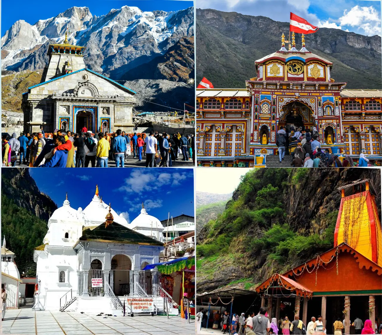Chardham temples photo by Himalyan Hikers, highlighting the spiritual journey of the Chardham Yatra package.